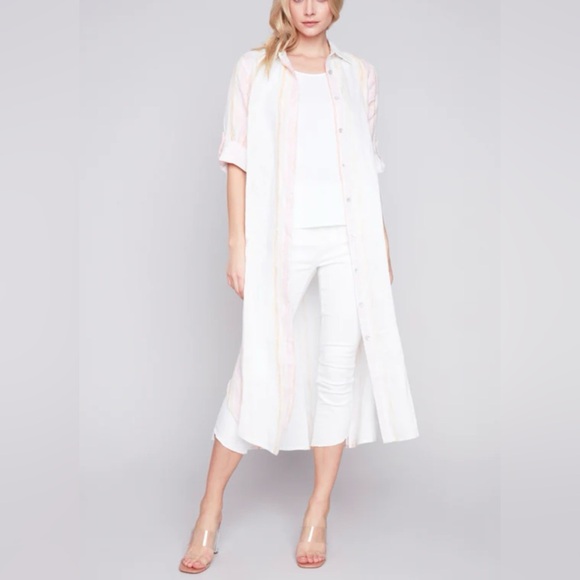 CHARLIE B ๐๐LINEN TUNIC-DRESS - Picture 7 of 11